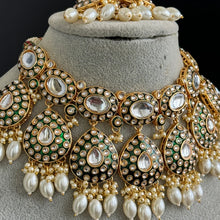 White Bridal Kundan Pearl Necklace Set/ Kundan Choker/ Bollywood Jewelry/ Indian jewelry/ Pakistani/ punjabi necklace/bridal /indian wedding