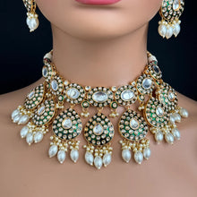 White Bridal Kundan Pearl Necklace Set/ Kundan Choker/ Bollywood Jewelry/ Indian jewelry/ Pakistani/ punjabi necklace/bridal /indian wedding