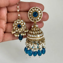 Kundan Tikka Earrings Set Indian Bridal Maang Tikka set Kundan earrings Headpiece Jewelry Bollywood Jewelry Indian jewelry Bridesmaid Gift