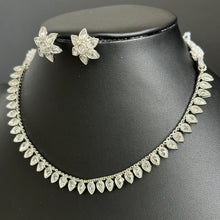 Silver Polki Kundan necklace/South Indian Jewelry/Delicate Necklace/Guttapusalu Necklace/Wedding necklace/Bridal necklace/Indian necklace