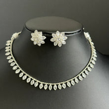 Silver Polki Kundan necklace/South Indian Jewelry/Delicate Necklace/Guttapusalu Necklace/Wedding necklace/Bridal necklace/Indian necklace