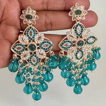 Polki Stone Kundan chandbali Earrings/Kundan Stone Chandbali/Indian Earrings/pearl Earring/Pakistani Earrings/Statement Earrings