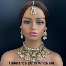 White Bridal Kundan Pearl Necklace Set/ Kundan Choker/ Bollywood Jewelry/ Indian jewelry/ Pakistani/ punjabi necklace/bridal /indian wedding