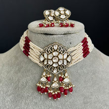 Ruby victorian uncut Polki Kundan Choker, Sabyasachi Designer necklace, Bollywood, Indian Pakistani Jewelry for Wedding, bridal jewelry