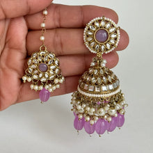 Kundan Tikka Earrings Set Indian Bridal Maang Tikka set Kundan earrings Headpiece Jewelry Bollywood Jewelry Indian jewelry Bridesmaid Gift