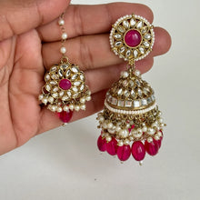 Kundan Tikka Earrings Set Indian Bridal Maang Tikka set Kundan earrings Headpiece Jewelry Bollywood Jewelry Indian jewelry Bridesmaid Gift
