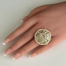 Kundan Ring/ Ring/Adjustable Ring/ Indian Ring/ Pakistani Jewelry/ Indian Jewelry/ Bollywood Jewelry/ Indian Wedding jewelry