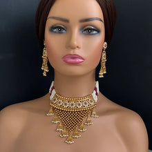 Ruby gold Polki Kundan choker Antique necklace wedding jewelry Indian Jewelry Pakistani Jewelry Wedding necklace Bridal necklace