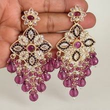 Polki Stone Kundan chandbali Earrings/Kundan Stone Chandbali/Indian Earrings/pearl Earring/Pakistani Earrings/Statement Earrings
