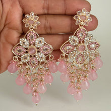Polki Stone Kundan chandbali Earrings/Kundan Stone Chandbali/Indian Earrings/pearl Earring/Pakistani Earrings/Statement Earrings