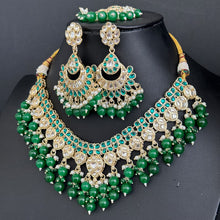 Green Kundan Necklace/ Kundan Choker/ Bollywood Jewelry/ Indian jewelry/ Pakistani necklace/ punjabi necklace/bridal necklace/indian wedding