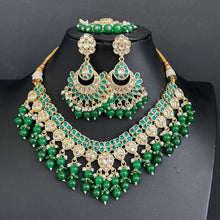 Green Kundan Necklace/ Kundan Choker/ Bollywood Jewelry/ Indian jewelry/ Pakistani necklace/ punjabi necklace/bridal necklace/indian wedding