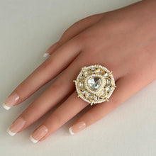 Kundan Ring/ Ring/Adjustable Ring/ Indian Ring/ Pakistani Jewelry/ Indian Jewelry/ Bollywood Jewelry/ Indian Wedding jewelry