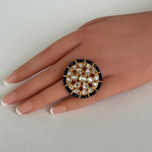 Gold plated Kundan Ring/Adjustable Ring/ Indian Ring/ Pakistani Jewelry/ Indian Jewelry/ Bollywood Jewelry/ Indian Wedding Jewelry