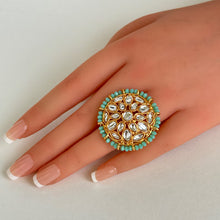 Gold plated Kundan Ring/Adjustable Ring/ Indian Ring/ Pakistani Jewelry/ Indian Jewelry/ Bollywood Jewelry/ Indian Wedding Jewelry