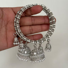 Bollywood Style Silver Mirror Pearl Bangles Set/Punjabi Mirror chuda bangles set/Bridal bangles/Statement/Indian Wedding /Chuda Set