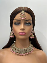 Pink Antique Polki Kundan choker set Statement choker Indian Jewelry Pakistani Jewelry Wedding necklace Bridal necklace Wedding jewelry
