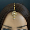 Gold Polki Maang tikka/ Kundan Tikka/ Indian Jewelry/ Indian Wedding Jewelry/Pakistani Jewelry/Jhoomer/Matha patti/Indian forehead jewelry