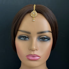 Gold Polki Maang tikka/ Kundan Tikka/ Indian Jewelry/ Indian Wedding Jewelry/Pakistani Jewelry/Jhoomer/Matha patti/Indian forehead jewelry