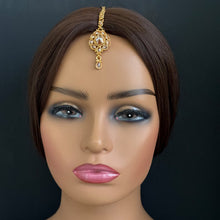 Gold Polki Maang tikka/ Kundan Tikka/ Indian Jewelry/ Indian Wedding Jewelry/Pakistani Jewelry/Jhoomer/Matha patti/Indian forehead jewelry