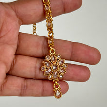 Gold Polki Maang tikka/ Kundan Tikka/ Indian Jewelry/ Indian Wedding Jewelry/Pakistani Jewelry/Jhoomer/Matha patti/Indian forehead jewelry