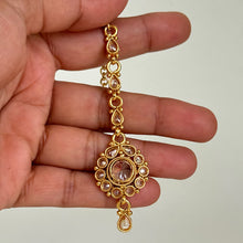 Gold Polki Maang tikka/ Kundan Tikka/ Indian Jewelry/ Indian Wedding Jewelry/Pakistani Jewelry/Jhoomer/Matha patti/Indian forehead jewelry