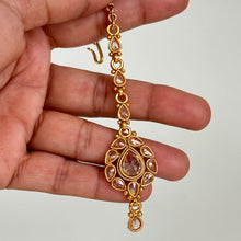 Gold Polki Maang tikka/ Kundan Tikka/ Indian Jewelry/ Indian Wedding Jewelry/Pakistani Jewelry/Jhoomer/Matha patti/Indian forehead jewelry