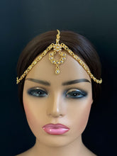 Gold Polki Kundan Head Band/Sheesh Phool tikka/Gold Polki Indian Bridal Matha Patti/Sheesh patti/Gold Damini/Indian Jewelry/Indian Bridal