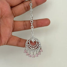 American Diamond Maang tikka/Indian Jewelry/ Indian Wedding Jewelry/ Pakistani Jewelry/ Jhoomer/ Matha patti/ Indian forehead jewelry