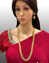 Antique Gold Long Necklace/Indian Necklace/South Indian Necklace/Long Necklace/ Indian Jewelry/Kasu mala/ long Haram