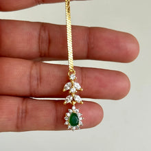 Dainty Gold CZ American Diamond Maang tikka/Indian Jewelry/ Indian Wedding/ Pakistani Jewelry/ Jhoomer/ Matha patti/ Indian forehead jewelry