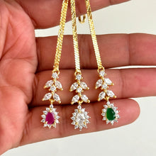 Dainty Gold CZ American Diamond Maang tikka/Indian Jewelry/ Indian Wedding/ Pakistani Jewelry/ Jhoomer/ Matha patti/ Indian forehead jewelry
