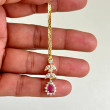 Dainty Gold CZ American Diamond Maang tikka/Indian Jewelry/ Indian Wedding/ Pakistani Jewelry/ Jhoomer/ Matha patti/ Indian forehead jewelry