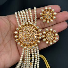Pearl Polki Kundan necklace/Indian jewelry/Punjabi/Pakistani/Wedding necklace/Bridal necklace/Indian necklace