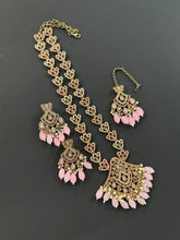 Pink Long Antique Polki Necklace/Indian Long Necklace/Pakistani Necklace\ Mala/Indian Jewelry/Punjabi Jewelry/Indian Wedding/Rani Haar