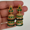 Gold Polki Jhumka, stone Jhumka, Indian Jewelry, Jhumka earrings, Gold earrings, double Jhumka earrings