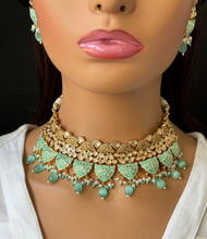 Mint Pista Green Premium quality gold plated fine Kundan necklace/Traditional/Kundan Jewelry/Kundan Choker/India wedding/Bridal necklace