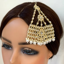 Kundan Pearl Passa, Jhoomer, Side tikka Indian Punjabi Pakistani wedding jewelry, jewelry, Hair accesories/Hair Jewelry/Head Jewelry