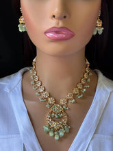 Pista Green Premium quality gold plated Kundan necklace/Traditional/Ethnic/Kundan Jewelry/Multi color Kundan Choker/Indian Bridal/wedding