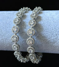 Silver/Gold Cz American Diamond(2 PCS)/CZ Bangles/Bracelet/Indian Party Wear Bangles/ CZ stone bangles/Indian wedding/bridal jewelry