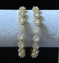 Silver/Gold Cz American Diamond(2 PCS)/CZ Bangles/Bracelet/Indian Party Wear Bangles/ CZ stone bangles/Indian wedding/bridal jewelry