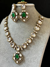 Green victorian uncut Polki Kundan necklace, Sabyasachi Designer necklace, Bollywood, Indian Pakistani Jewelry for Wedding, Bridal