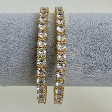 Silver/Gold Big Diamond Bangles(2 PC)/CZ Bangles/Indian Bangles/CZ stone bangles/Indian wedding/bridal jewelry/Gold bangles/Silver Bangles