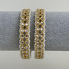 Bollywood Style Kundan Pearl Bangles Set(2 Pc)/Indian bangles/Punjabi Pearl bangles Set/Bridal bangles/wedding jewelry