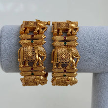 Gold Elephant Single Kada bangle/Indian bangles/Antique Openable bangles/Temple Jewelry/Bridal Bangles/Indian Wedding/Pakistani/South indian