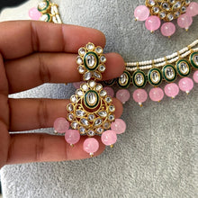 Pink Kundan Necklace Set/ Kundan Choker/ Bollywood Jewelry/ Indian jewelry/ Pakistani necklace/ punjabi necklace/bridal necklace/indian