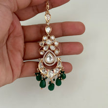 Fine Kundan silver foil kundan Maang tikka/Indian Jewelry/ Indian Wedding Jewelry/ Pakistani/ Jhoomer/ Matha patti/ Indian forehead jewelry