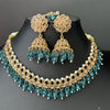 RamaGreen Antique Polki Kundan necklace set/Reverse Ad Necklace/Statement necklace/Indian/Punjabi Necklace/Pakistani Jewelry/Bridal necklace