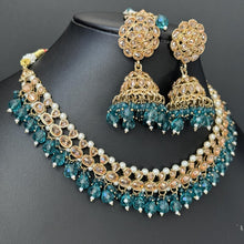 RamaGreen Antique Polki Kundan necklace set/Reverse Ad Necklace/Statement necklace/Indian/Punjabi Necklace/Pakistani Jewelry/Bridal necklace