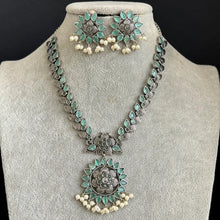 Oxidized Necklace/Oxidized Indian Jewelry/Mid Length Necklace Jewelry/Afghan necklace/Afghani jewelry/gypsy necklace
